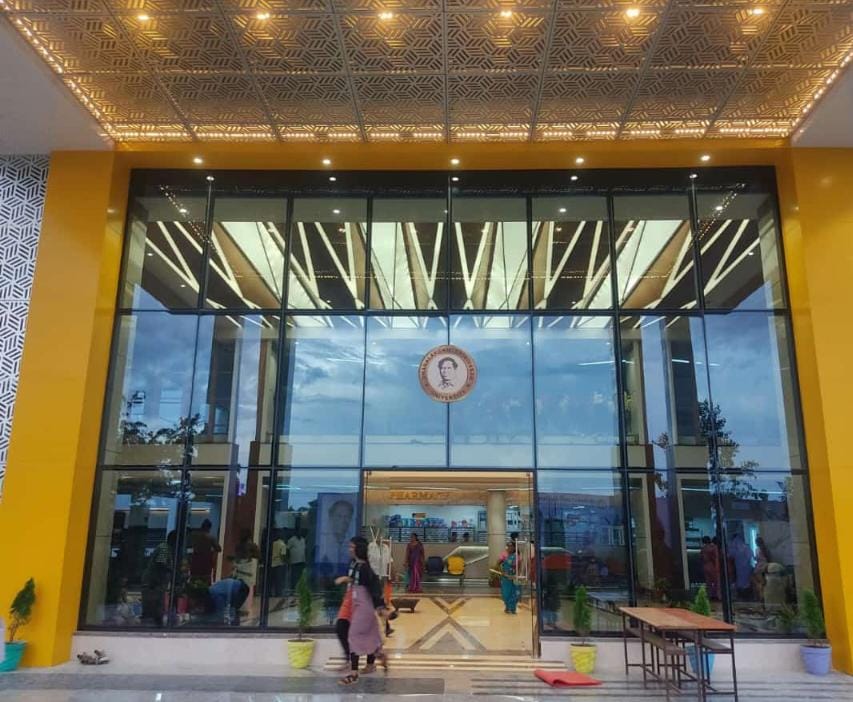 dhanalakshmi srinivasan institute of medical science and hospital stretch ceiling by rk enterprises trichy