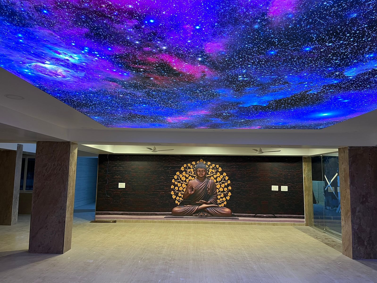 galaxy printed lightcum stretch ceiling by rk enterprises