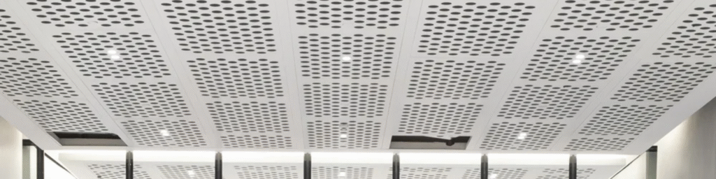 Metal perforated false ceiling