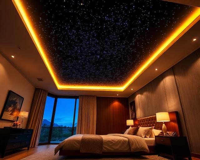 fiber optic ceiling lighting