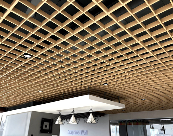 Open cell false ceiling