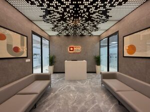 Metal perforated false ceiling