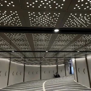 Metal perforated false ceiling