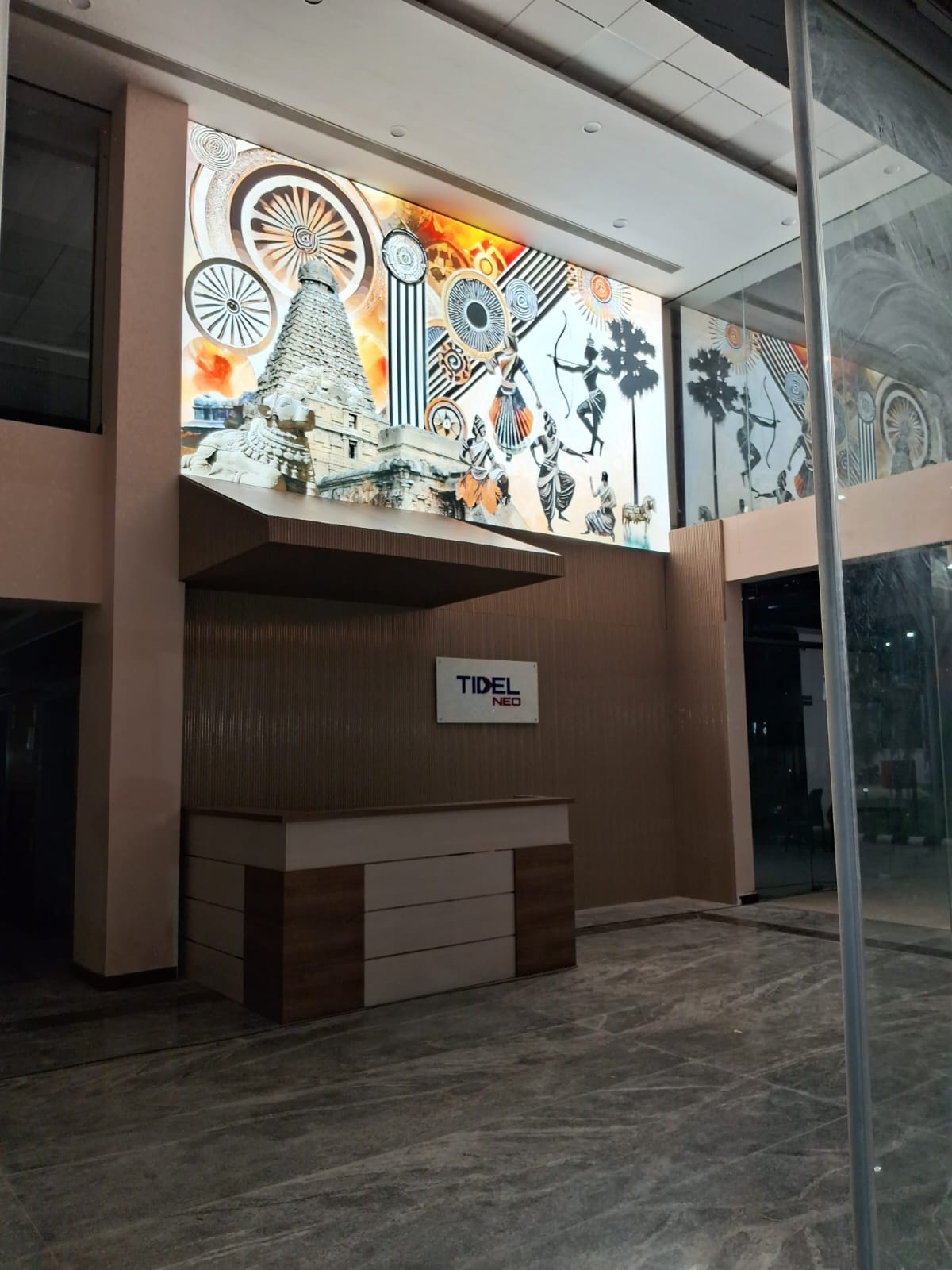 Office stretch ceiling modern lighting and premium ceiling solution