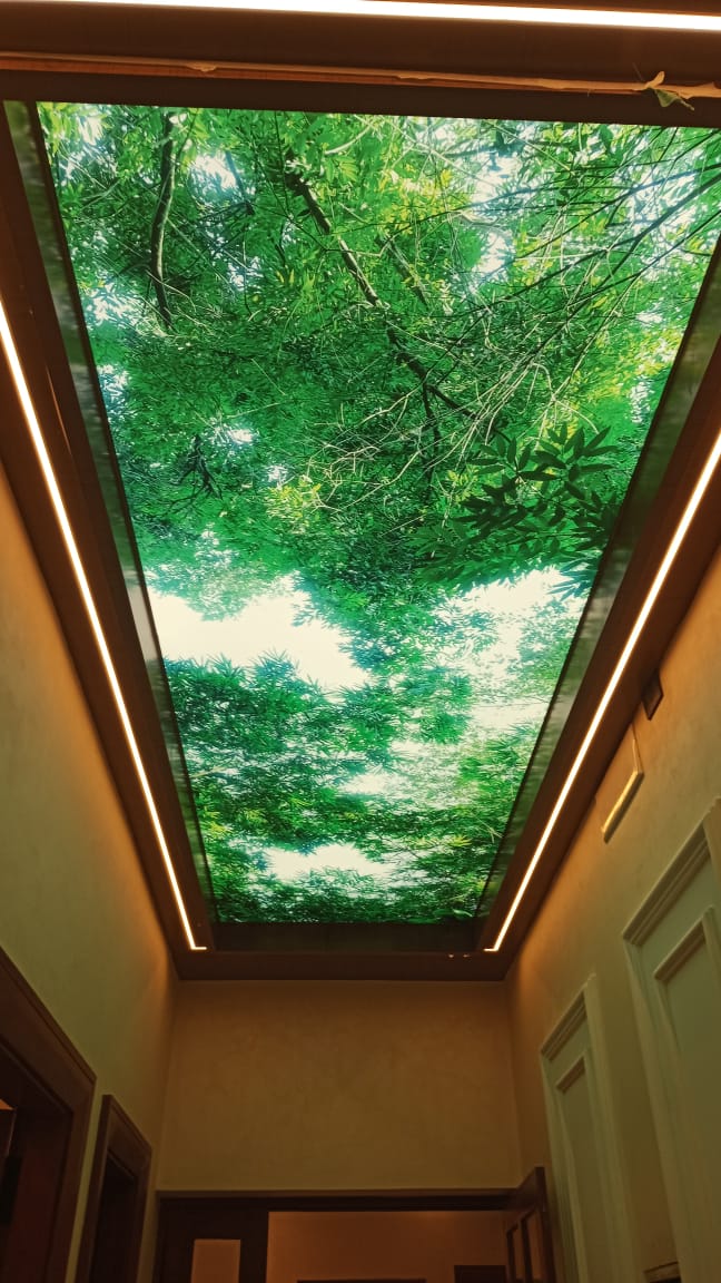 Residential stretch ceiling designs