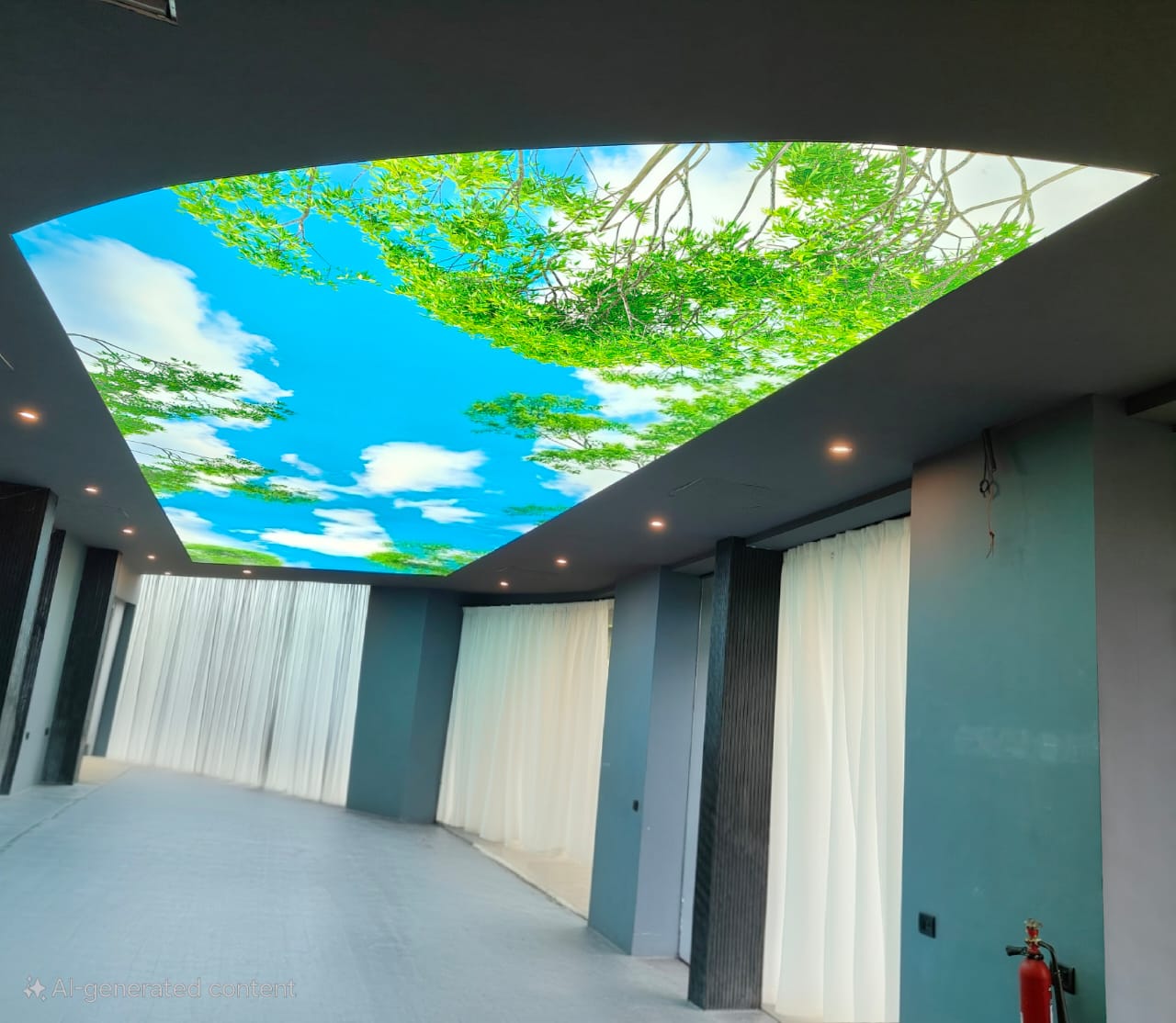 Theater stretch ceiling acoustic design