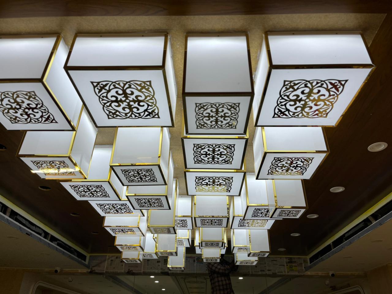 3D premium ceiling design for commercial spaces | Rk Enterprises